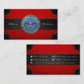 米国国防総省(DOD)エンブレム[3D] 名刺 (正面/裏面)