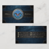 米国国防総省(DOD)エンブレム[3D] 名刺 (正面/裏面)