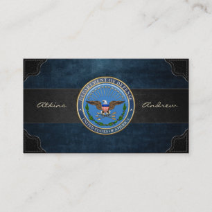 米国国防総省(DOD)エンブレム[3D] 名刺