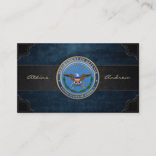 米国国防総省(DOD)エンブレム[3D] 名刺 (正面)
