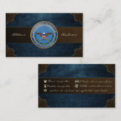 米国国防総省(DOD)エンブレム[3D] 名刺 (正面/裏面)
