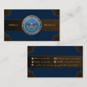 米国国防総省(DOD)エンブレム[3D] 名刺 (正面/裏面)