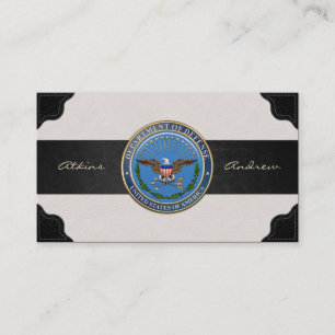 米国国防総省(DOD)エンブレム[3D] 名刺
