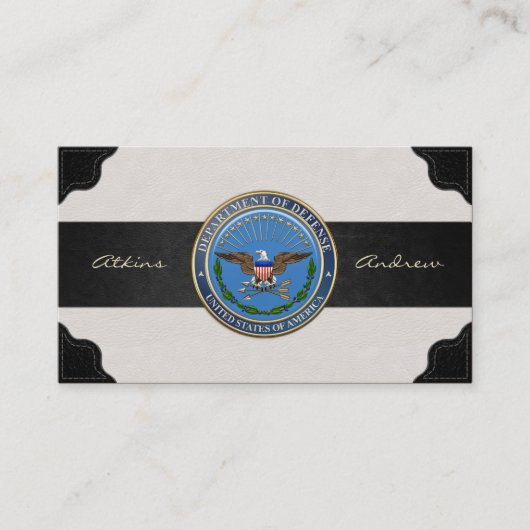 米国国防総省(DOD)エンブレム[3D] 名刺 (正面)