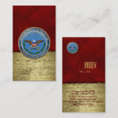 米国国防総省(DOD)エンブレム[3D] 名刺 (正面/裏面)
