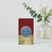 米国国防総省(DOD)エンブレム[3D] 名刺 (スタンド正面)