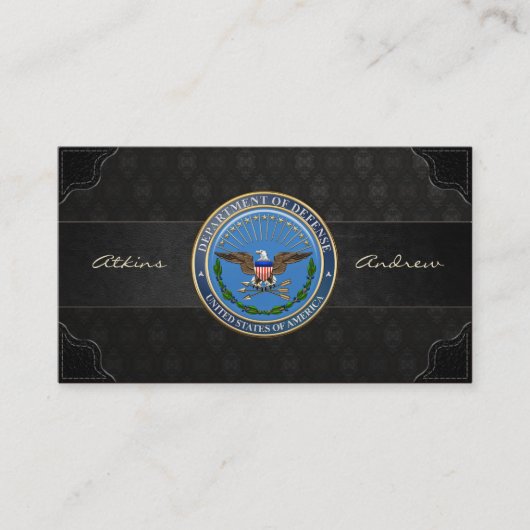 米国国防総省(DOD)エンブレム[3D] 名刺 (正面)