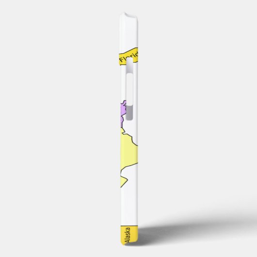 米国地図の対象 Case-Mate iPhoneケース (裏面 / 左)