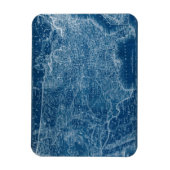 米国地図の青写真 マグネット (縦)