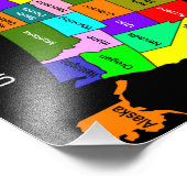 米国地図フォトプリント フォトプリント            (角)