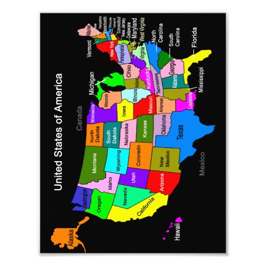 米国地図フォトプリント フォトプリント            (正面)