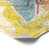 米国地図 ポスター (角)