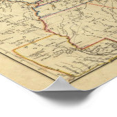 米国地図 ポスター (角)