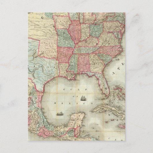 米国地図 ポストカード (正面)