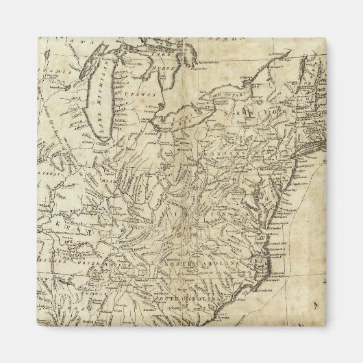 米国地図 マグネット (正面)