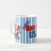 米国外の帽子 コーヒーマグカップ (正面左)