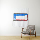 米国外交ライセンスプレート 空白の タペストリー (インサイチュ)