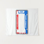 米国外交ライセンスプレート 空白の タペストリー (正面(横))