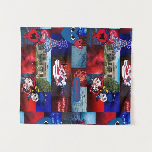 米国大学タペストリー タペストリー (正面(横))