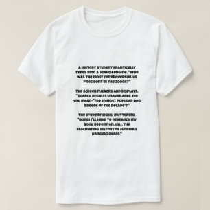 米国大統領についての検閲の質問についてのAIジョーク Tシャツ