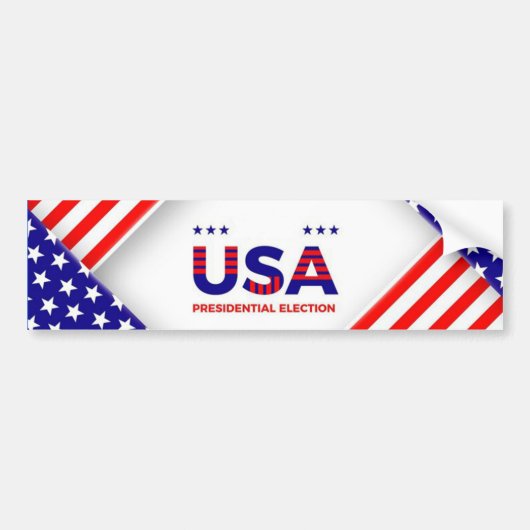 米国大統領の選挙 バンパーステッカー (正面)