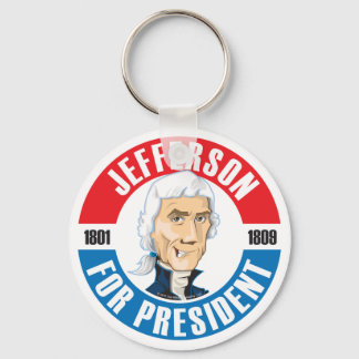米国大統領選挙キャンペーンのキーチェーン: #3 Jefferson キーホルダー