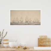 米国太平洋艦隊(1346年)の一部の船 ポスター (キッチン)