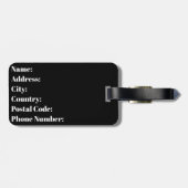 米国太陽の皆既食2024年4月8日米国国旗 ラゲッジタグ (裏面横)