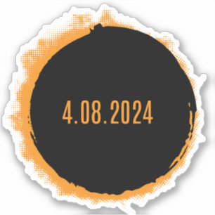 米国太陽の皆既食2024年4月8日 シール