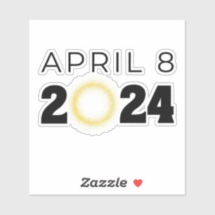 米国太陽の皆既食2024年4月8日 シール