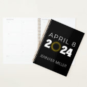 米国太陽の皆既食2024年4月8日 プランナー手帳 (ディスプレー)