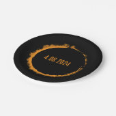 米国太陽の皆既食2024年4月8日 ペーパープレート (アングル)