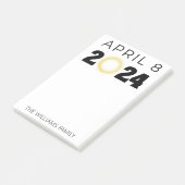 米国太陽の皆既食2024年4月8日 ポストイット (アングル)