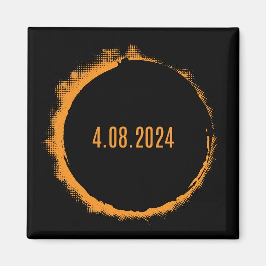 米国太陽の皆既食2024年4月8日 マグネット (正面)