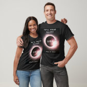 米国太陽の皆既食2024年4月8日 Tシャツ (ユニセックス)