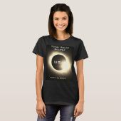 米国太陽の皆既食2024年4月8日 Tシャツ (正面フル)