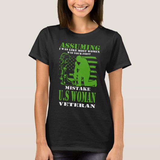 米国女性退役軍人 Tシャツ (正面)