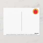 米国季節野菜グラフ ポストカード (裏面)