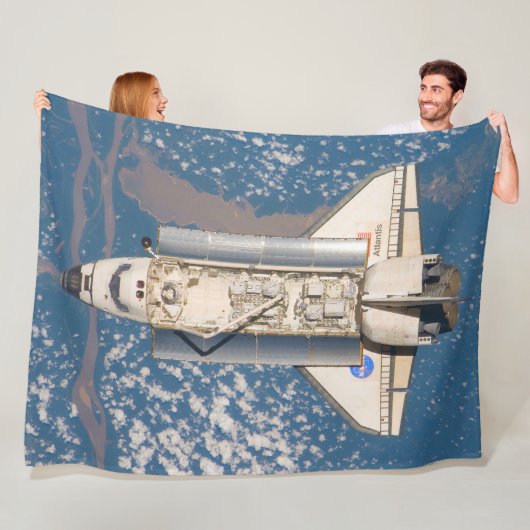 米国宇宙シャトルアトランティス フリースブランケット (インサイチュ)