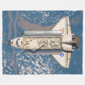 米国宇宙シャトルアトランティス フリースブランケット (正面(横))