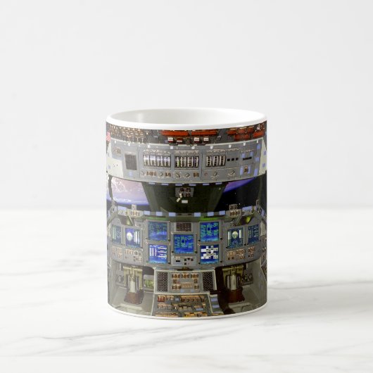 米国宇宙シャトルコックピット1981年~2011年 コーヒーマグカップ (中央)