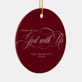 米国家族の写真を持つ宗教神 セラミックオーナメント (右)