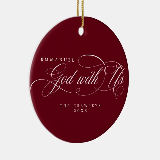 米国家族の写真を持つ宗教神 セラミックオーナメント (右)