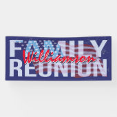 米国家族懇親会赤白青米国国旗 横断幕 (横)