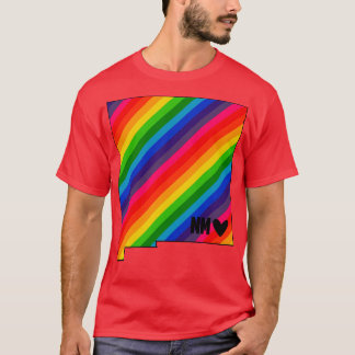 米国州ニューメキシコ虹 Tシャツ
