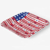 米国州国旗 ペーパープレート (傾斜あり)