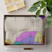米国州地図ティッシュペーパー 薄葉紙 (ギフト)