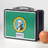 米国州旗 – ワシントン メタルランチボックス (インサイチュ)