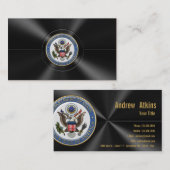 米国州省(DoS)エンブレム[3D] 名刺 (正面/裏面)