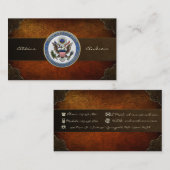 米国州省(DoS)エンブレム[3D] 名刺 (正面/裏面)
